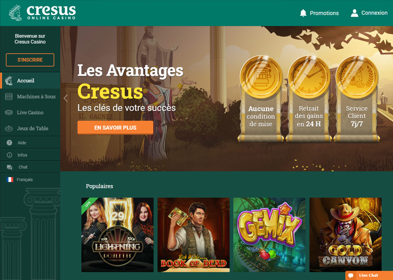 cresus casino